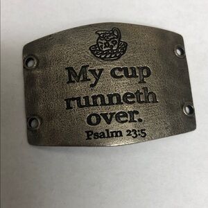 Silver "My Cup Runneth Over"  Lenny and Eva sediments plate